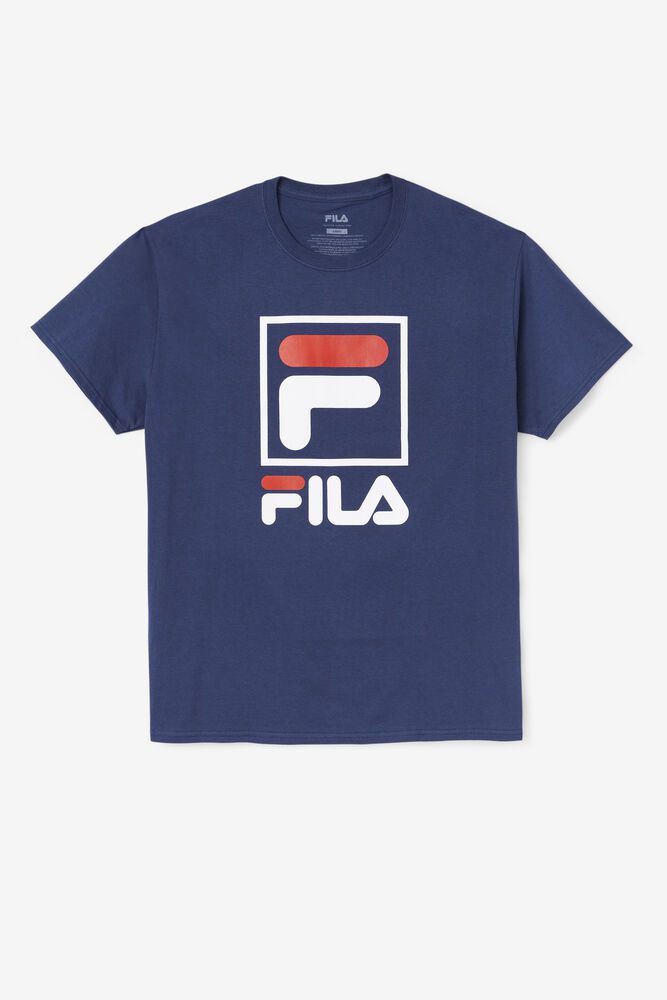 Tricou Fila Barbati Bleumarin Stacked EBHK-47806